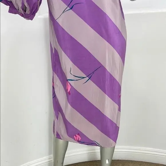 Vintage Valentino Silk Sheath Dress size 8 - Picture 8 of 10